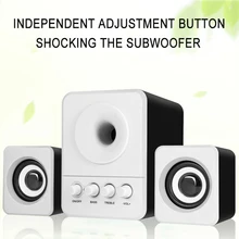 Компьютерные колонки полный спектр 3D стерео сабвуфер Портативный динамик s маленький ПК динамик USB комбинированный звук для ПК ТВ колонка