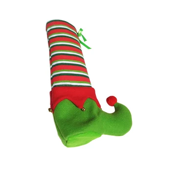 

Christmas Decoration Elf Santa Chair Cover Leg Covers Table Xmas Decor NEW
