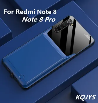 

KQJYS 10000mAh Spare PowerBank Charging Cover for Redmi Note 8 Pro Portable TPU Shockproof Battery Charger Case for Redmi Note 8