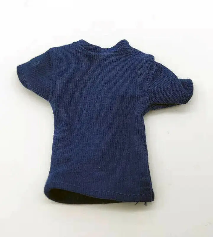 

Синяя футболка масштаба 1/12, модель для фигурной куклы 6 дюймов