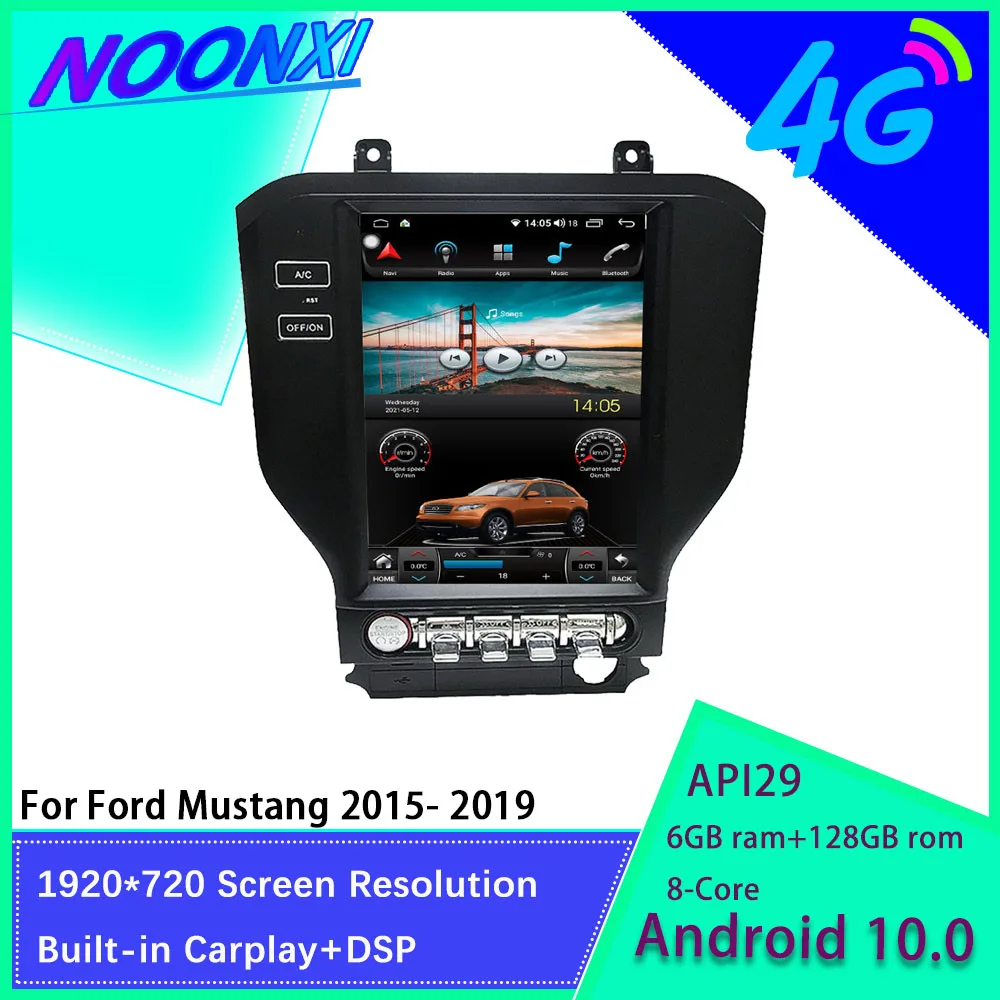 

Tesla Screen Android 10 Car Radio Stereo For Ford Mustang 2015 2016 2017-2019 Car Multimedia Player GPS Navigation DVD Head Unit