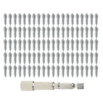 

100pcs 12mm Tire Anti-slip Screw Stud Wheel Tyre Lugs Snow Nail Tire Spikes Auto Car-styling SUV ATV Safety Protecting Trim