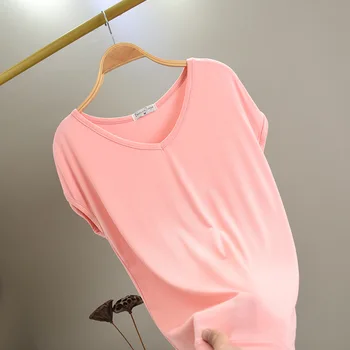 

2020 New Modal Casual Short Sleeve T-Shirt Bottoming Shirt