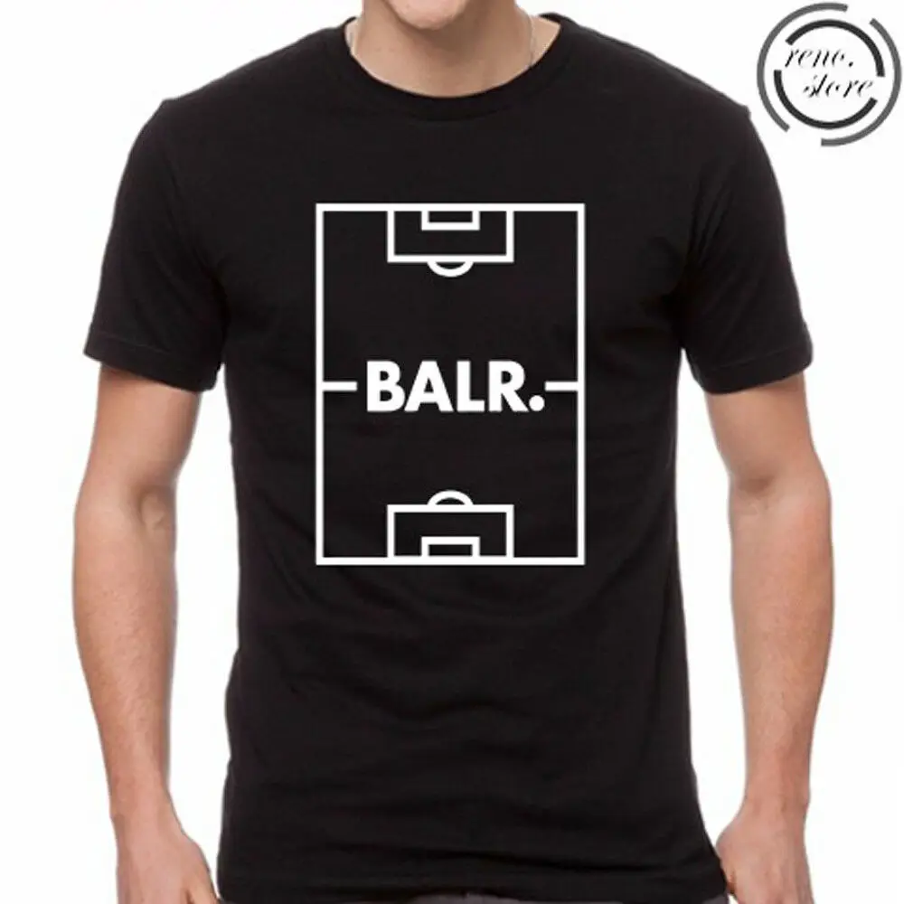 

Balr. Soccer Fan Logo Men'S Black T-Shirt Unisex Size S-3Xl