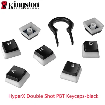

Kingston HyperX Double Shot PBT Keycaps HXS-KBKC4 Full 104 US Black Top Translucent Scrub Mechanical Keyboard Cap Set