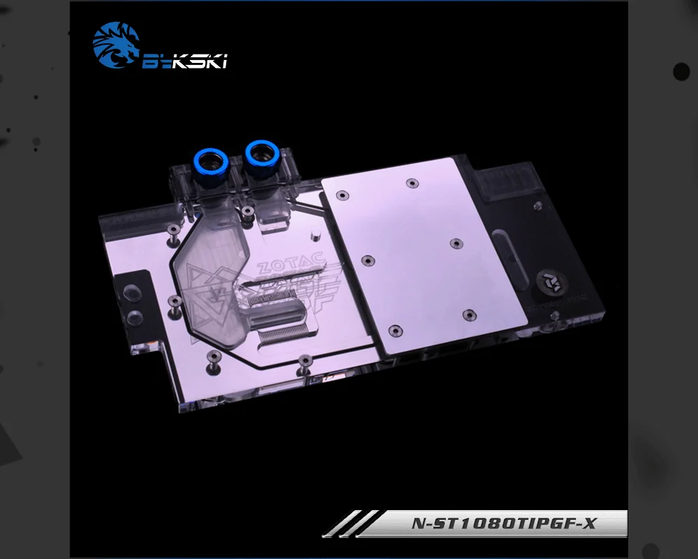Bykski N-ST1080TI PGF-X, полное покрытие видеокарты блок водяного охлаждения для Zotac GeForce GTX1080/1070-11GD5X/8GD5X PGF OC