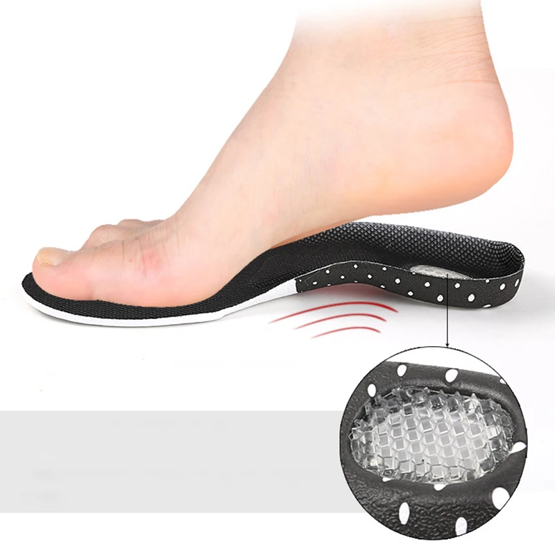 Unisex Sports Shoe Pad Running Gel Insoles Insert Cushion Soft Insole Shoes Accessories Foot Care Tools