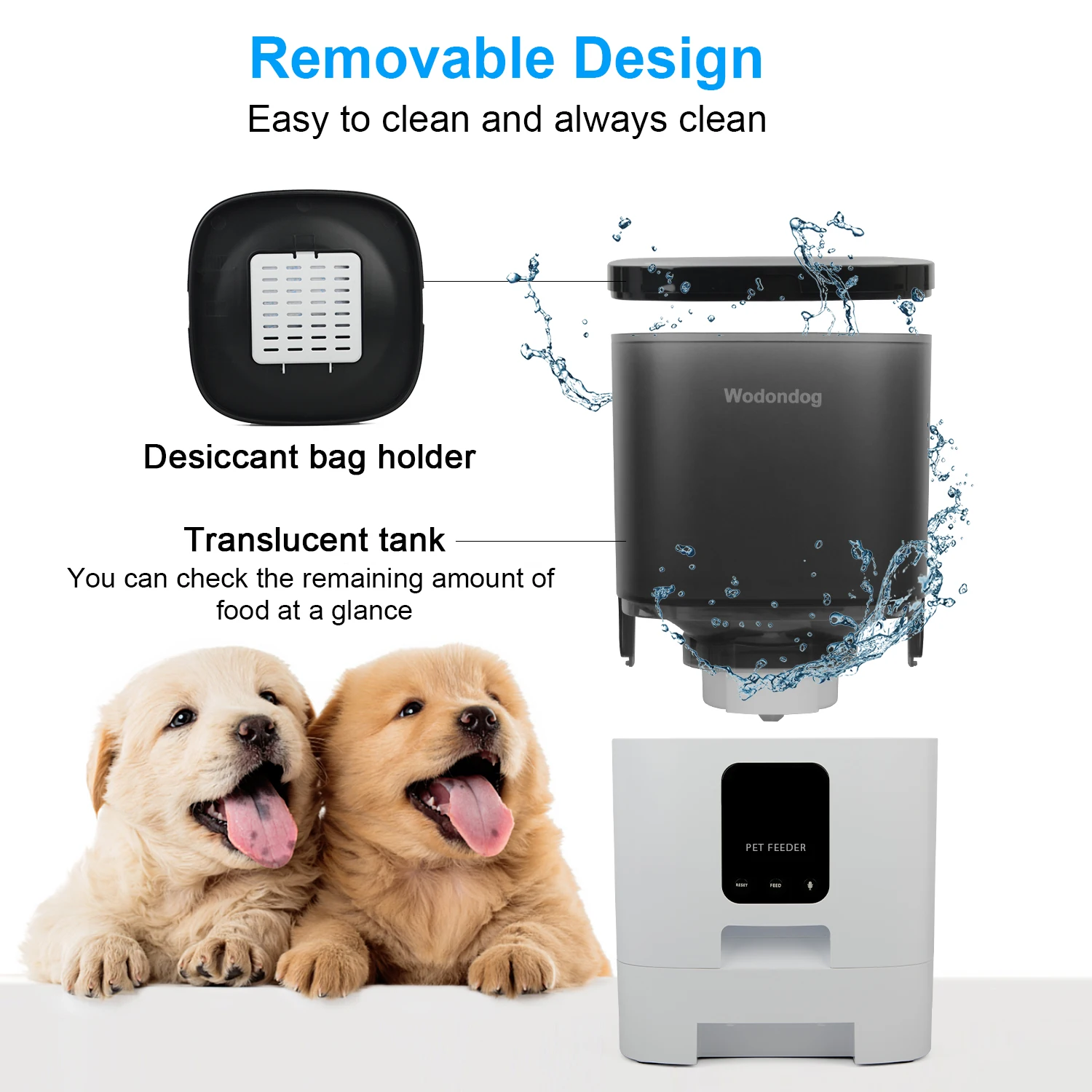 Automatic Pet Feeder Pf 19 Notice En Français Mangeoire automatique pour chiens et chats, avec enregistrement vocal, avec  contrôle App, détection infrarouge, faible consommation d'énergie, 6L |  AliExpress