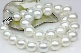 

11-12mm South Sea Natural White Pearl Necklace 18 Inch S925 Accessories