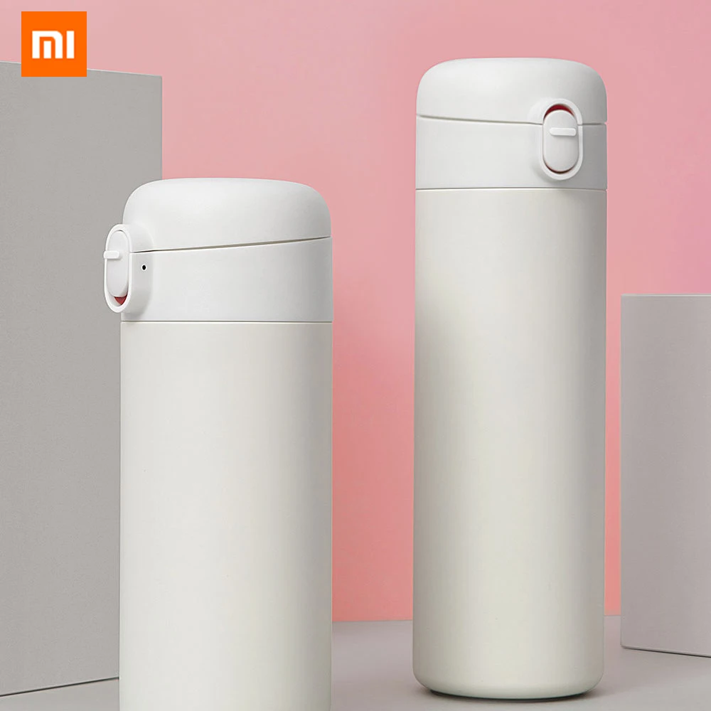 Xiaomi Pinlo 400 мл/530 мл Питьевая Вакуумная чашка из нержавеющей стали 6 часов колба бутылка для воды одна рука на изоляционный замок