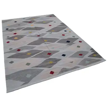 

205x289 Cm Grey Handmade Contemporary Area Rug-7x9 Ft