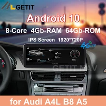 Android 11 do jogador estereofônico do rádio dos multimédios do carro para a navegação de gps de audi a4 a5 s4 s5 a4l b8 2009-2016