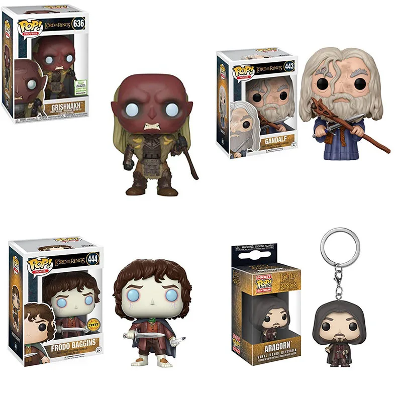 Funko Pop Властелин колец 443 #444 # игрушки Фигурки виниловая Кукла коллекционная