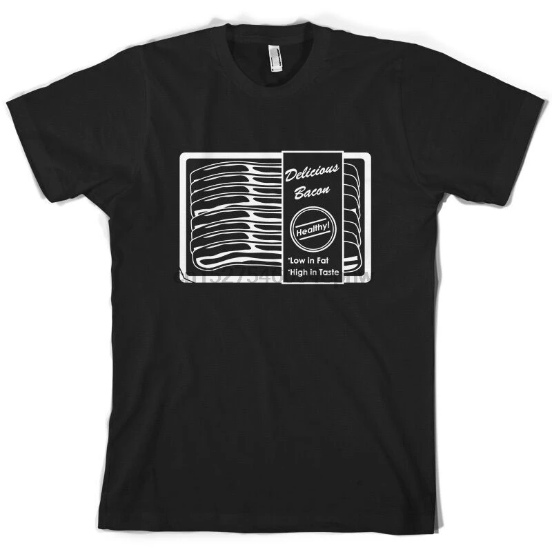 Delicious Bacon Low in fat - High taste Mens T-Shirt 10 Colours |