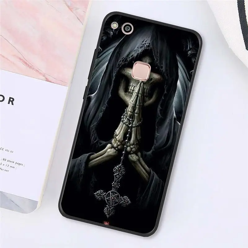 Death Prayer Grim Reaper Skeleton Skull