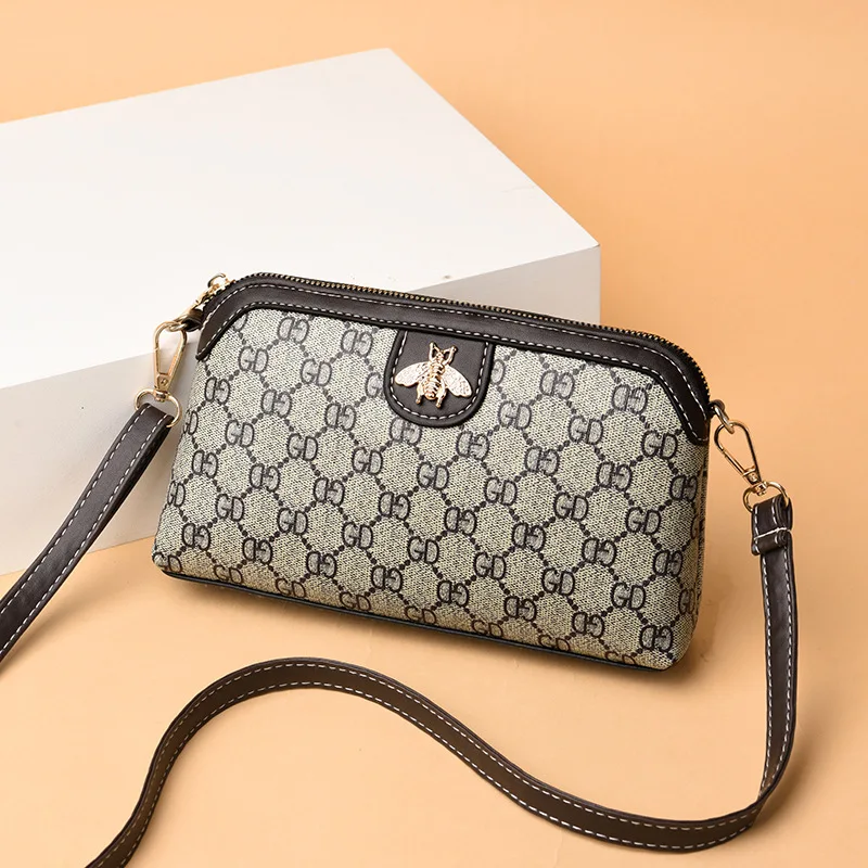 

Small Bee Printed Shell Bag Simple WOMEN'S Handbag 2019 WOMEN'S Bag Versatile Crossbody Bag