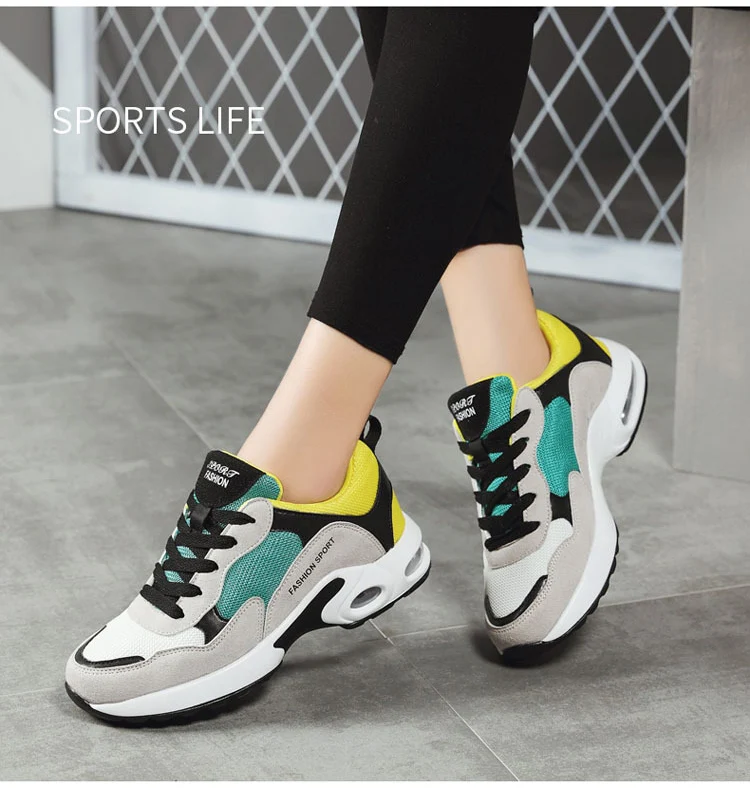 QJ 0665-2021 Spring Autumn Women`s Sport Shoes Woman Sneakers Casual Female Flat Running Shoes-8