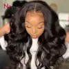 Transparent Lace Wig 250 Density Lace Front Wig Invisible Lace Front Human Hair Wigs Body Wave Preplucked Lace Wig Brazilian 1
