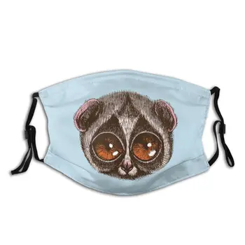

Realistic Monkey Mouth Face Mask Slow Loris Facial Mask Polyester for Adult with 2 Filters Pretty Mask