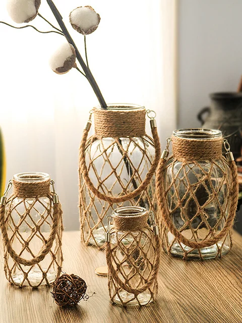 Vaso da fiori in vetro trasparente con cilindro Vaso da fiori idroponico Decorazioni da tavolo in stile nordico per ornamenti centrotavola per feste di nozze  15