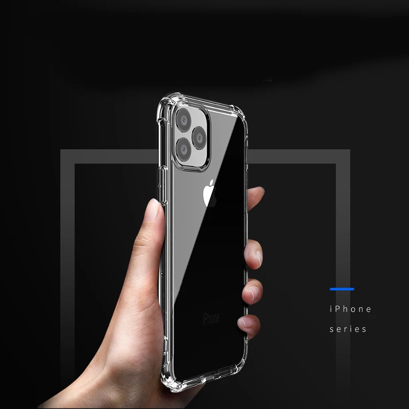 

Ultra Thin Transparent Phone Case For iPhone 11 Pro Max XR XS X 7 8 6 6S Plus Plating Soft TPU Silicone Full Cover funda coque