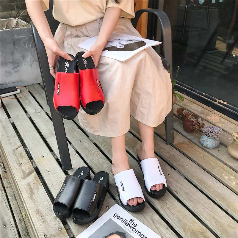 

Casual White Collar Four Seasons Comfortable Slipper Thick Bottomed Fish Mouth Moccosins Waterproof Rubber Shoes Kitchen Work Sh