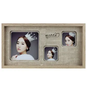 

Solid Wood Photo Frame Set Creative Korean Children Double-layer Three-dimensional Porous Cardboard Decorative Picture Frames
