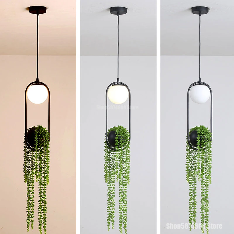 Скандинавский DIY подвесной светильник для растений s Skygarden цветочный горшок