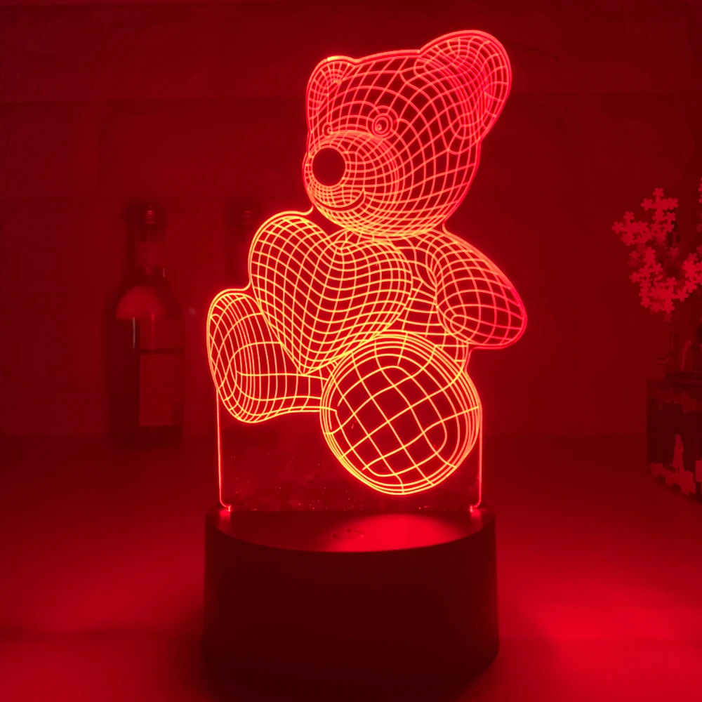 Новейшая светодиодная 3d лампа датчик яркости светодиодный светильник для пива