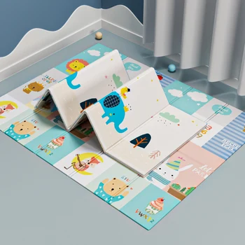 

Baby Climbing Play Mat Cartoon Reversible Portable Foldable Pad Xpe Puzzle Mat Baby Carpet Floor Room Crawling Puzzle Mat