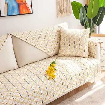 

Four Seasons Universal Couch Covers Yellow Blue Gray Brown Sofa Towel Chair 1/2/3 Seat Cushion Home Decor Fabric For Sofa Cover