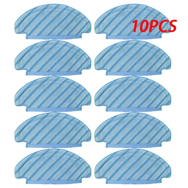 Main / Side Brush For ECOVACS DEEBOT OZMO T8 / T8 AIVI Robot Vacuum Cleaner Dust Bag Filter Disposable Mop Cloth Accessories 10pcs