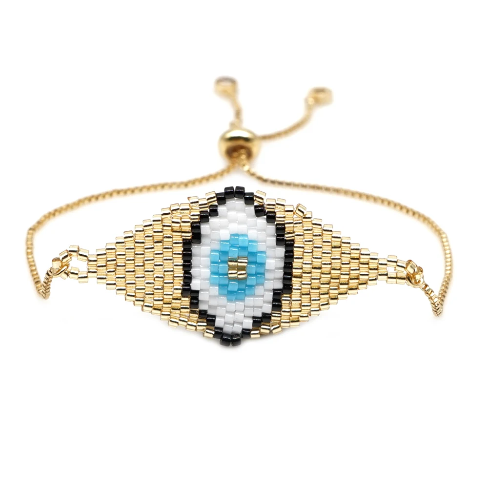 Go2boho MIYUKI сглаза браслет золото нарукавная повязка Pulseras Mujer Турция сглаза браслеты ручной работы для женщин подарок ювелирные изделия кисточка