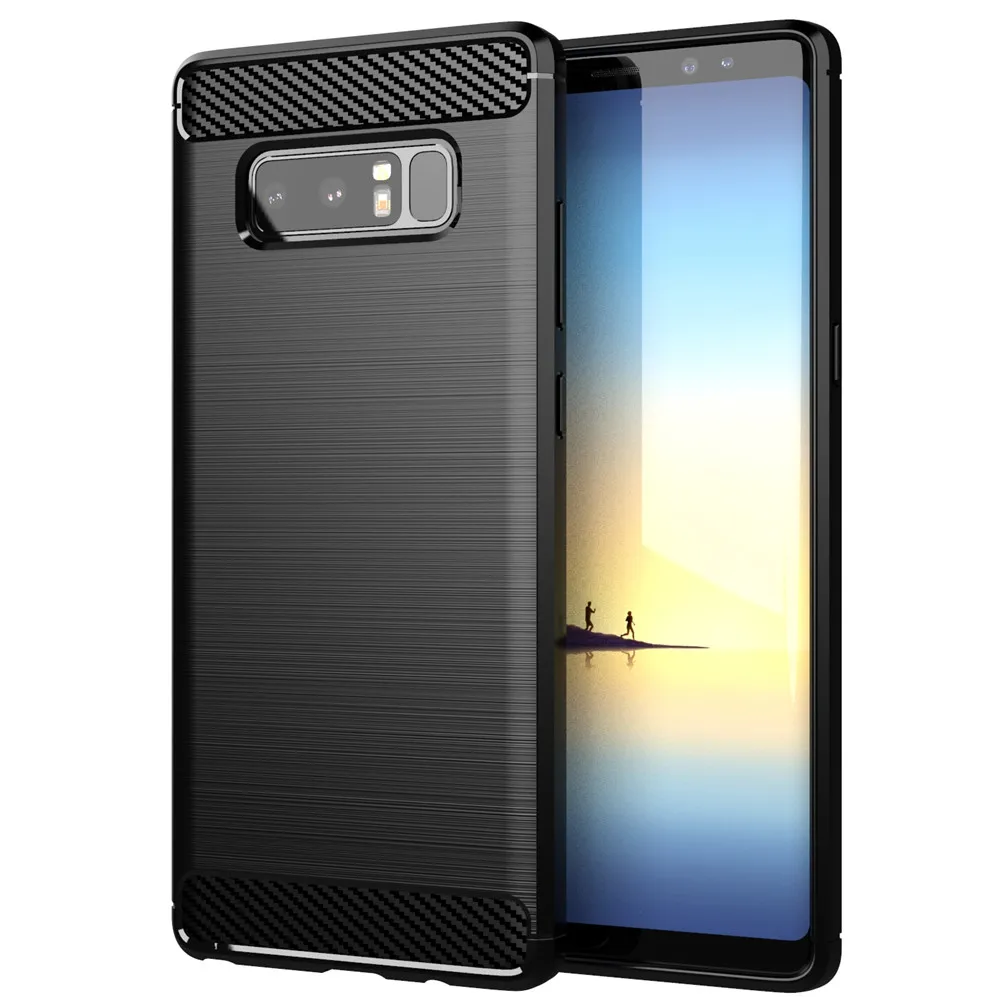 Per Samsung Galaxy Note 8 Custodia Custodia Protettiva In Silicone Morbido Di Lusso In Fibra Di Carbonio Per Samsung Note 8 Note8 Custodie Per Telefon