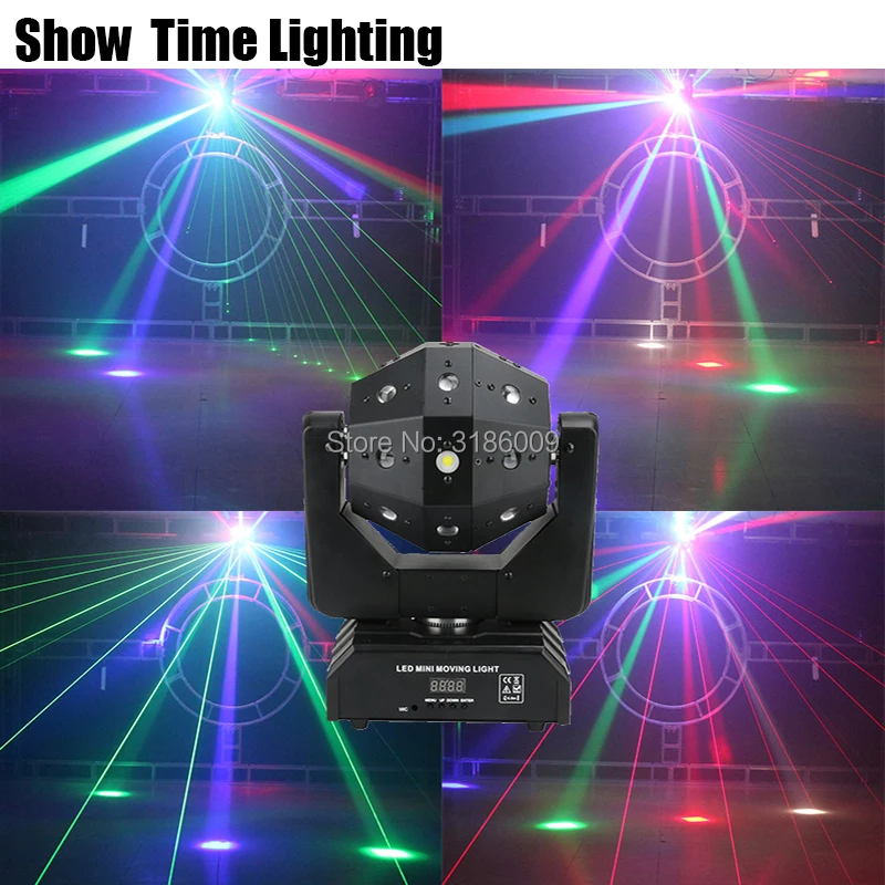  New Arrival Unlimited Rotate Dj Laser Disco Led Strobe 3 IN 1 Moving Head Light Good Effect Use For - 4000080256738