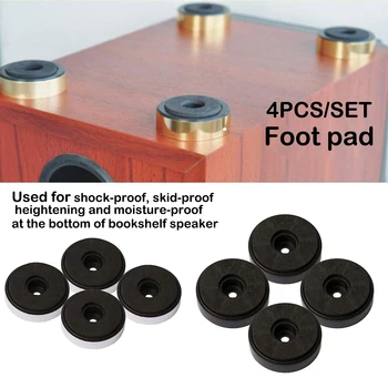 

4Pcs Accessories Isolation Moistureproof Feet Pad Stand Amplifier Base CD DVD Player P lastic Speaker Mini HIFI Protection
