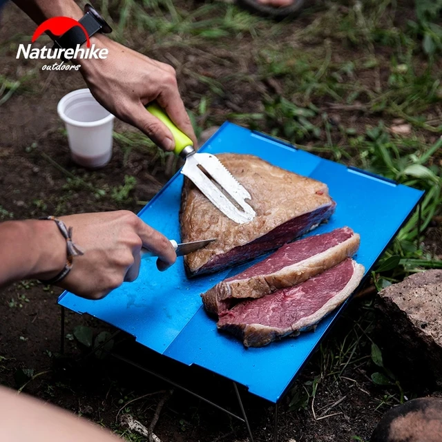 Outdoor Table Foldable Portable Aluminum Alloy Ultralight Nature Hike Camping Barbecue MINI Table Camping Furniture 3