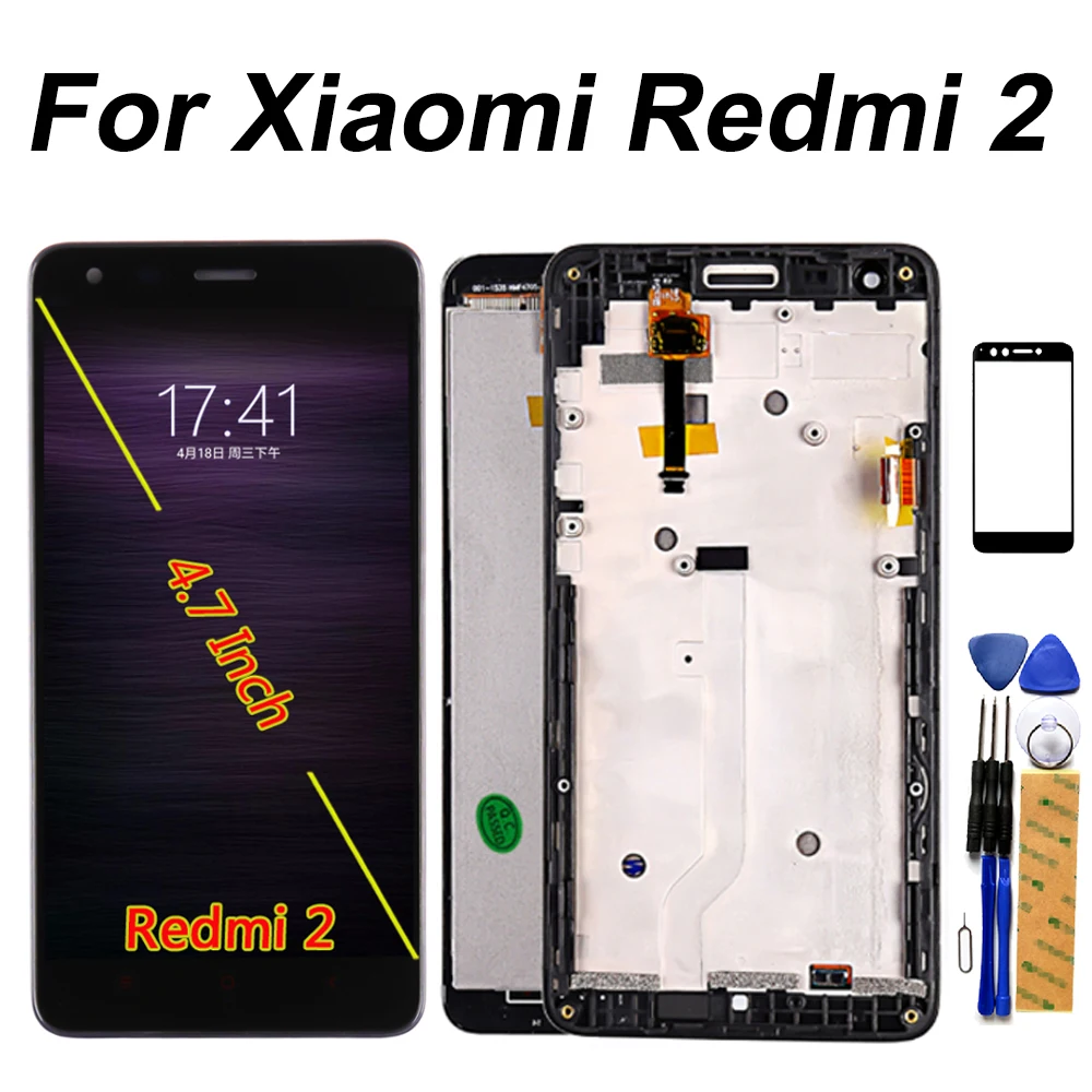 Сменный сенсорный ЖК экран 4 7 дюйма для Xiaomi Redmi 2|Экраны мобильных телефонов| |