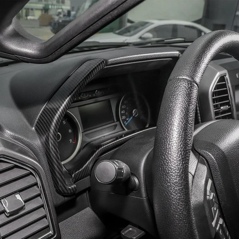 Автомобильная рамка для приборной панели из углеродного волокна Ford F150 2015 2018 F250 F350