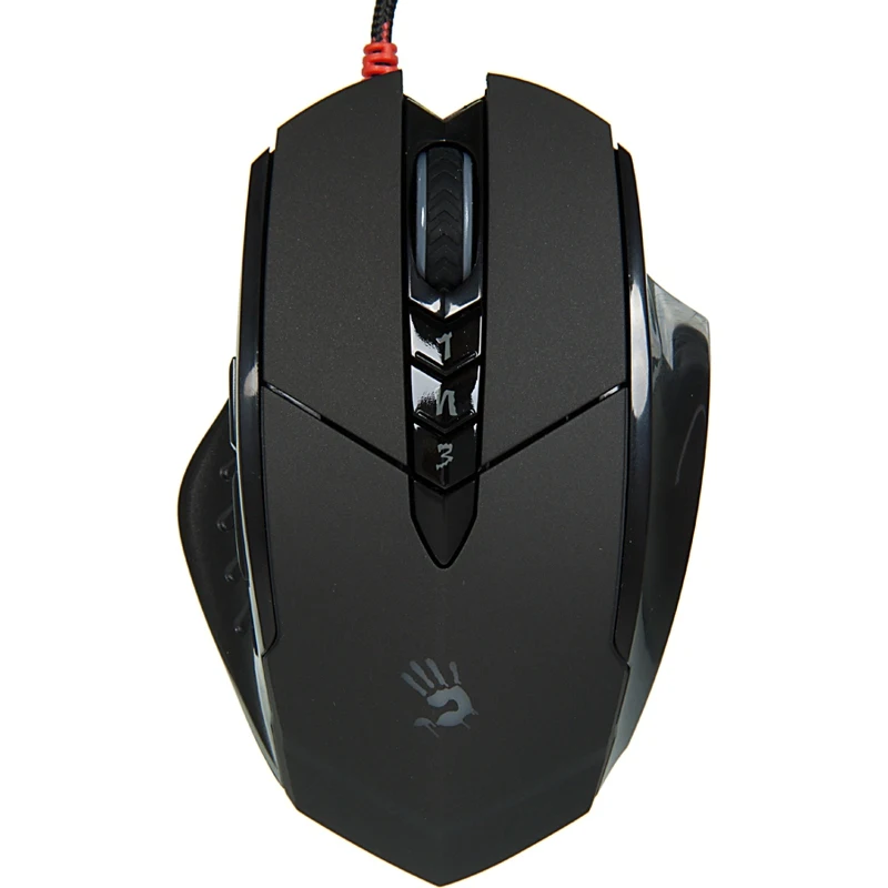 Мышь A4 Bloody V7 черный оптическая(3200dpi) USB игровая(7but