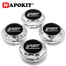 4 шт. 68 мм с 45 мм спортивное издание логотип автомобильный обод колеса Крышка Ступицы Пыленепроницаемая Крышка колпака колеса авто Центральный колпак на колесо автомобиля эмблема значок