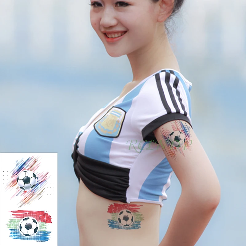 

Waterproof Temporary Tattoo Sticker football small size body art tatto flash tatoo fake tattoos for kid boy men women