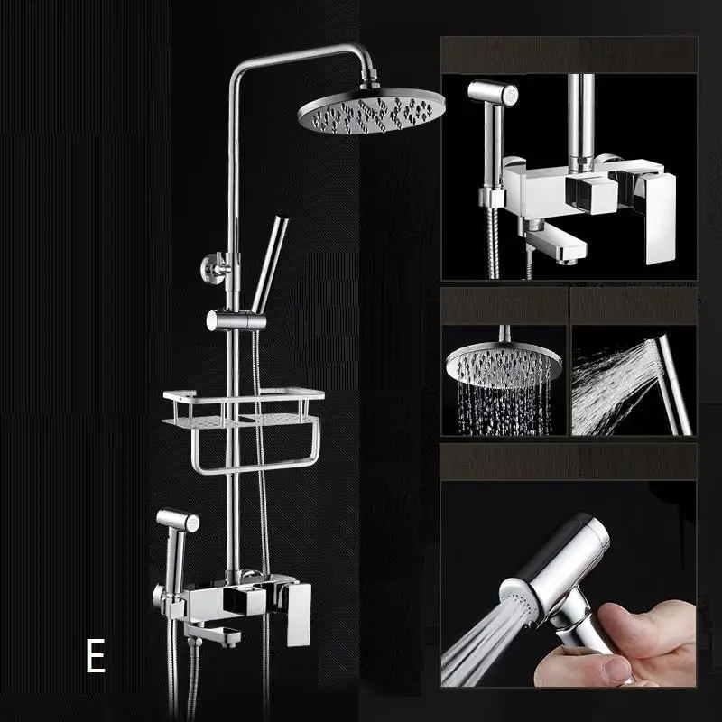 Doccia Black Regadera Electronica Conjunto Ducha Colonne De Regendouche Painel Eletrico Douche Chuveiro Душевая система для ванной комнаты