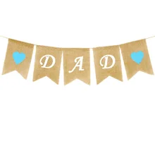 Напрямую от производителя оптом в Европе и Америке День отца вечерние декоративные Висячие Флаг струны флаг папа голубое сердце