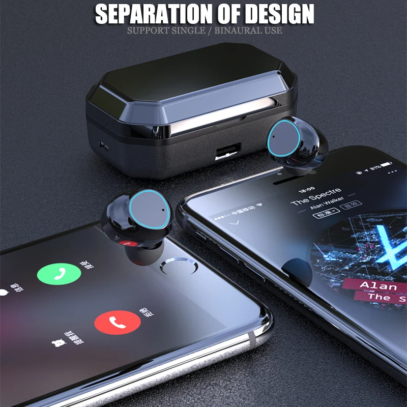 G03 TWS Bluetooth наушники 8D стерео беспроводные наушники бас объемный XIP7 водонепроницаемый гарнитура 6000 мАч auriculares bluetooth