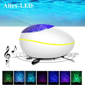 

Ocean Wave Projection Night Lamp LED Bluetooth Music Player Water Wave USB LED Night Light for Kids Bedroom Decor Projector Lamp