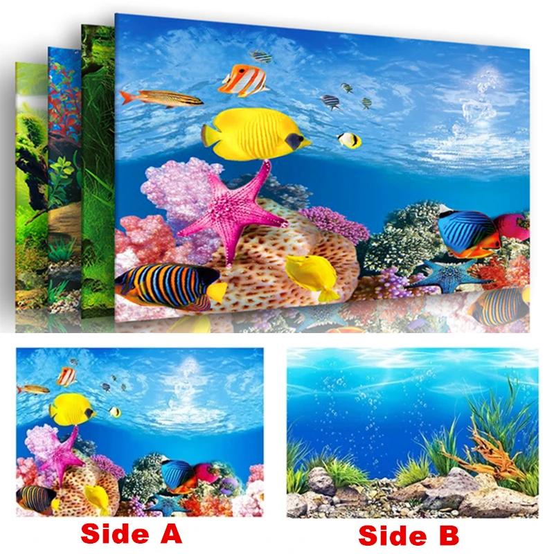 Details 100 fish tank background sticker Abzlocal.mx