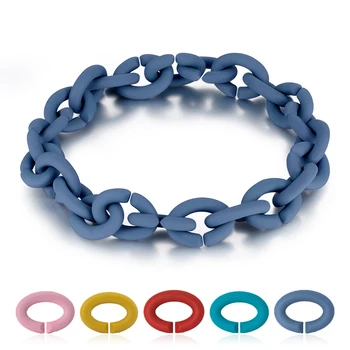 

Original New European Hard Rubber X Bracelets Bangles Men/Women Bohemian style Jewelry fit Brand Beads DIY Jewelry Gift 10 Color