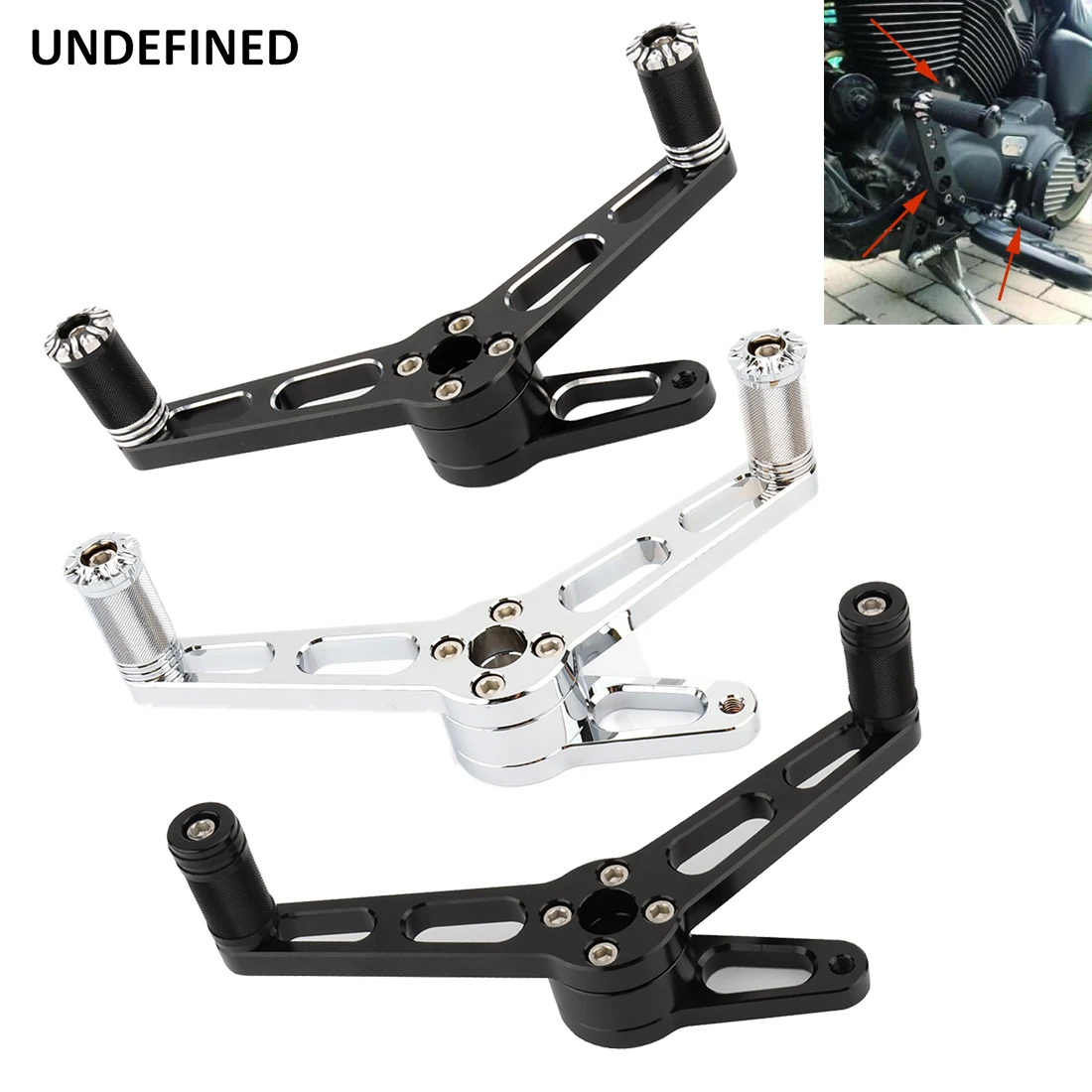 Motorcycle Heel Toe Shift Levers Pedal Forward Control Shifter Pegs for Harley Sportster Iron