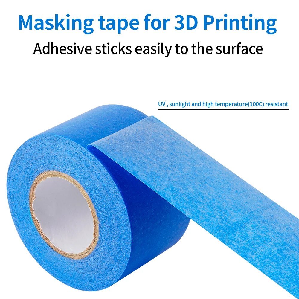 3d Printer High Temperature Polyimide Adhesive Tape Blue Masking Textured  Tape Width 50mm Length 50m For 3d Printer Parts. - 3d Printer Parts &  Accessories - AliExpress